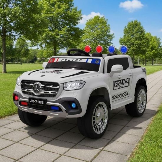 صورة سيارة أطفال كهربائية شكل شرطة